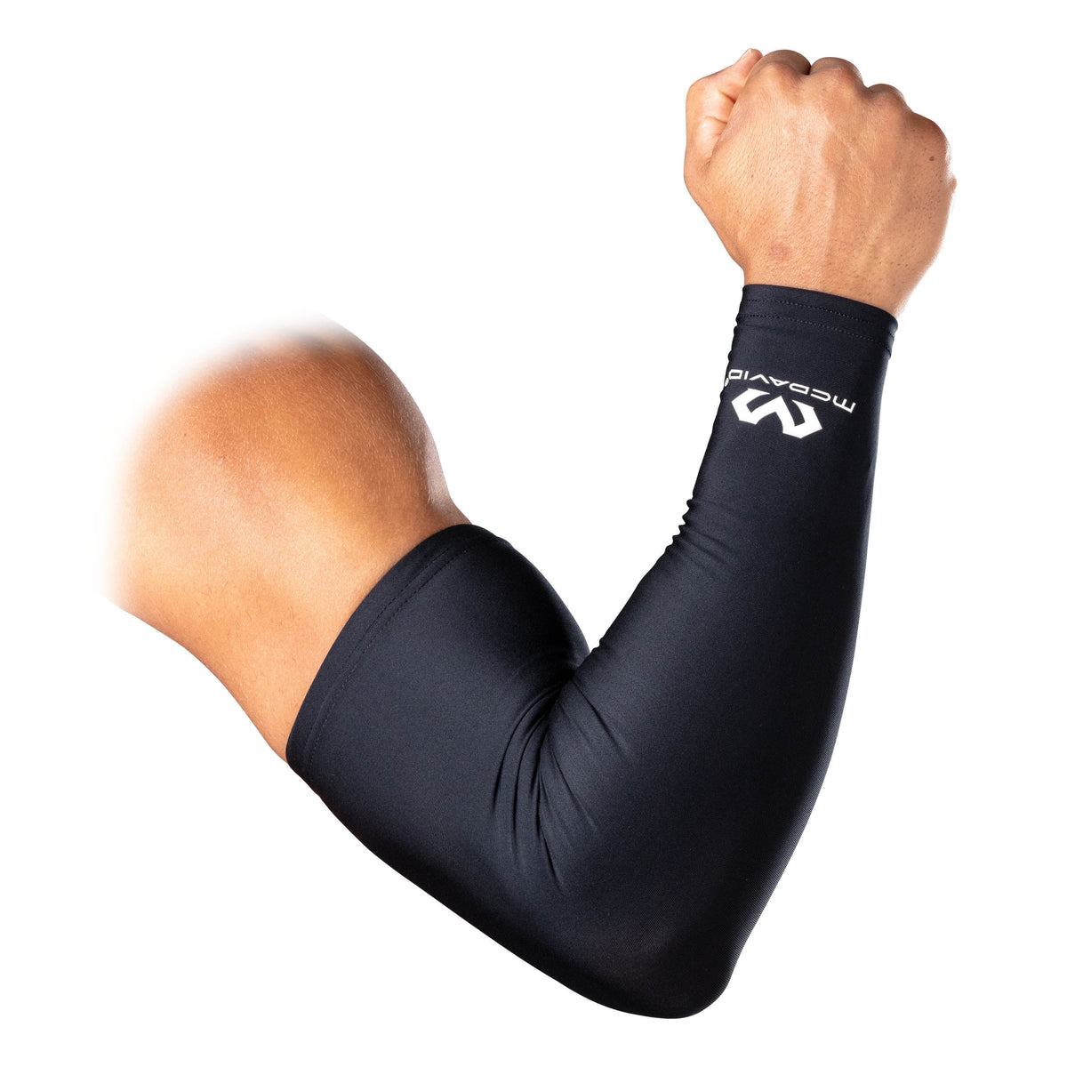 Sport Compression Arm Sleeves Pair, Black, Unisex, Adult, L/XL