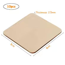 10Pcs Wood Square 4X4In Blank Wood Sheet for Crafts, Thin Unfinished Wood Squares for Wood Burning Painting Staining Wood Engrav