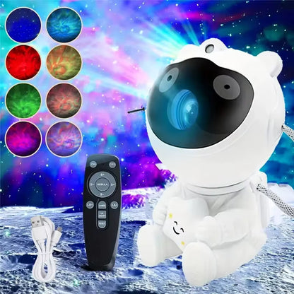 Galaxy Projector Astronaut Nebula Projector with Remote, Night Light for Adults & Children, Playroom, Home Theater, Ceiling & Xmas Gift