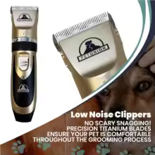 Cordless Dog Grooming Kit – Professional Quiet Pet Clippers