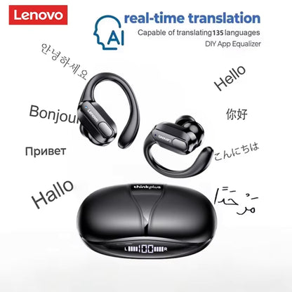 Lenovo XT80 Sports Wireless Earphones – Bluetooth 5.3, AI Translator & LED Display