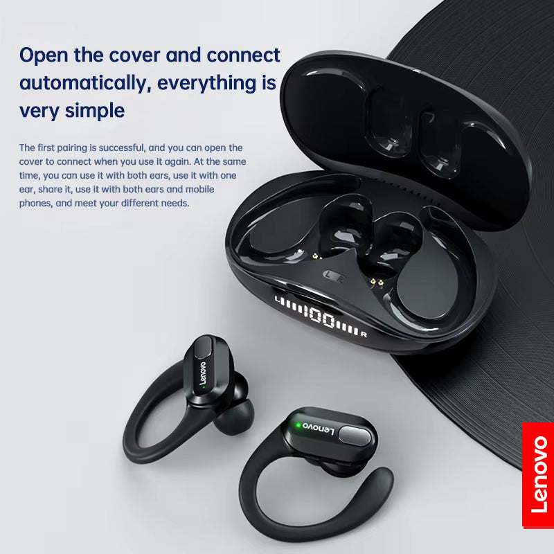 Lenovo XT80 Sports Wireless Earphones – Bluetooth 5.3, AI Translator & LED Display