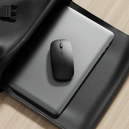 Rechargeable Wireless Mouse Bluetooth-Compatible 2.4Ghz Dual Modes Computer Mice with Nano Receiver for PC Laptop Macbook