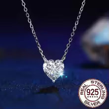 925 Sterling Silver Light-Weight CZ Filigree Heart Pendant Necklace Jewelry Gifts for Women and Teen 18" Inch