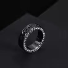 S925 Sterling Silver Retro Couple Rings, Niche Personality His & Hers Set, European & American Style