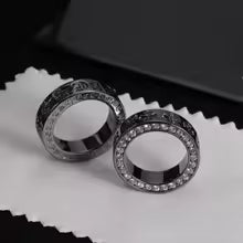 S925 Sterling Silver Retro Couple Rings, Niche Personality His & Hers Set, European & American Style