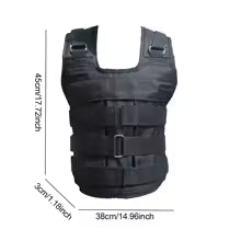 Adjustable Weighted Vest, Oxford Cloth Weight Jacket for Running, Fitness & Strength Training